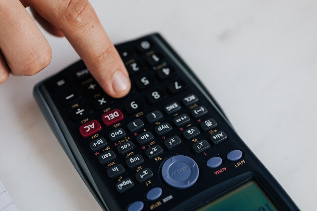 image of a calculator